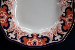 ROYAL CROWN DERBY #3973 IMARI- ORANGE/COBALT SCROLLS-  MEDIUM SERVING PLATTER  14  7/8"    .....   https://www.jaapiesfinechinastore.com