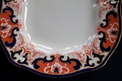 ROYAL CROWN DERBY #3973 IMARI- ORANGE/COBALT SCROLLS-  MEDIUM SERVING PLATTER  14  7/8"    .....   http://jaapiesfinechinastore.com