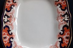 ROYAL CROWN DERBY #3973 IMARI- ORANGE/COBALT SCROLLS-  MEDIUM SERVING PLATTER  14  7/8"    .....   http://jaapiesfinechinastore.com