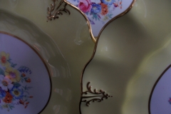 ROYAL CROWN DERBY A315 YELLOW/FLORAL - LUNCH PLATE   .....   https://www.jaapiesfinechinastore.com