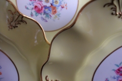 ROYAL CROWN DERBY A315 YELLOW/FLORAL - LUNCH PLATE   .....   https://www.jaapiesfinechinastore.com