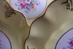 ROYAL CROWN DERBY A315 YELLOW/FLORAL - LUNCH PLATE   .....   http://jaapiesfinechinastore.com