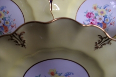 ROYAL CROWN DERBY A315 YELLOW/FLORAL - LUNCH PLATE   .....   https://www.jaapiesfinechinastore.com