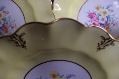 ROYAL CROWN DERBY A315 YELLOW/FLORAL - LUNCH PLATE   .....   http://jaapiesfinechinastore.com
