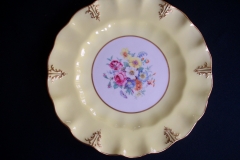 ROYAL CROWN DERBY A315 YELLOW/FLORAL - LUNCH PLATE   .....   https://www.jaapiesfinechinastore.com