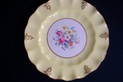 ROYAL CROWN DERBY A315 YELLOW/FLORAL - LUNCH PLATE   .....   http://jaapiesfinechinastore.com