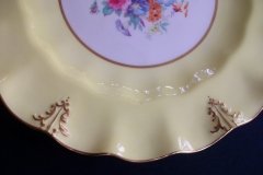 ROYAL CROWN DERBY A315 YELLOW/FLORAL - LUNCH PLATE   .....   http://jaapiesfinechinastore.com