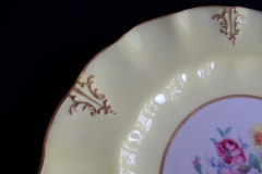 ROYAL CROWN DERBY A315 YELLOW/FLORAL - LUNCH PLATE   .....   https://www.jaapiesfinechinastore.com