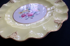 ROYAL CROWN DERBY A315 YELLOW/FLORAL - LUNCH PLATE   .....   https://www.jaapiesfinechinastore.com