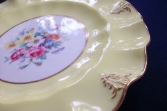ROYAL CROWN DERBY A315 YELLOW/FLORAL - LUNCH PLATE   .....   http://jaapiesfinechinastore.com