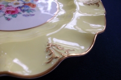 ROYAL CROWN DERBY A315 YELLOW/FLORAL - LUNCH PLATE   .....   https://www.jaapiesfinechinastore.com