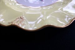 ROYAL CROWN DERBY A315 YELLOW/FLORAL - LUNCH PLATE   .....   http://jaapiesfinechinastore.com
