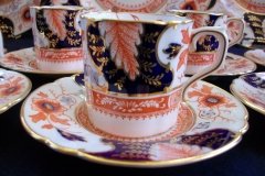ROYAL CROWN DERBY BATTERSEA  A254  IMARI-  COFFEE CAN & SAUCER ..... http://jaapiesfinechinastore.com