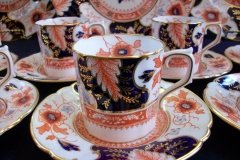 ROYAL CROWN DERBY BATTERSEA  A254  IMARI-  COFFEE CAN & SAUCER ..... http://jaapiesfinechinastore.com