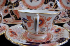 ROYAL CROWN DERBY BATTERSEA  A254  IMARI-  TEA CUP & SAUCER ..... https://www.jaapiesfinechinastore.com