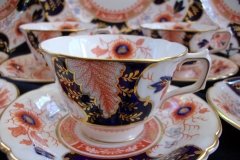 ROYAL CROWN DERBY BATTERSEA  A254  IMARI-  TEA CUP & SAUCER ..... http://jaapiesfinechinastore.com