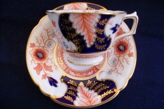 ROYAL CROWN DERBY BATTERSEA  A254  IMARI-  TEA CUP & SAUCER ..... https://www.jaapiesfinechinastore.com