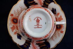 ROYAL CROWN DERBY BATTERSEA  A254  IMARI-  TEA CUP & SAUCER ..... https://www.jaapiesfinechinastore.com