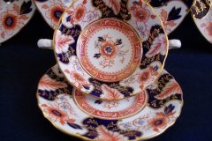 ROYAL CROWN DERBY BATTERSEA  A254  IMARI-  SOUP BOWL & SAUCER ..... http://jaapiesfinechinastore.com