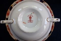 ROYAL CROWN DERBY BATTERSEA  A254  IMARI-  SOUP BOWL & SAUCER ..... https://www.jaapiesfinechinastore.com