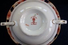 ROYAL CROWN DERBY BATTERSEA  A254  IMARI-  SOUP BOWL & SAUCER ..... http://jaapiesfinechinastore.com