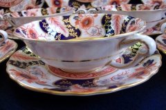 ROYAL CROWN DERBY BATTERSEA  A254  IMARI-  SOUP BOWL & SAUCER ..... http://jaapiesfinechinastore.com