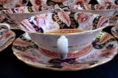 ROYAL CROWN DERBY BATTERSEA  A254  IMARI-  SOUP BOWL & SAUCER ..... http://jaapiesfinechinastore.com