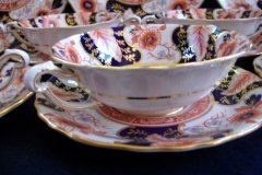 ROYAL CROWN DERBY BATTERSEA  A254  IMARI-  SOUP BOWL & SAUCER ..... http://jaapiesfinechinastore.com