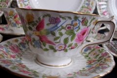 ROYAL CROWN DERBY- COTSWOLD #A1010- CUP & SAUCER    .....   http://jaapiesfinechinastore.com