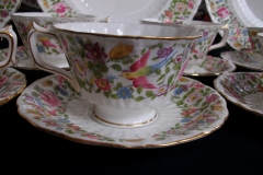 ROYAL CROWN DERBY- COTSWOLD #A1010- CUP & SAUCER    .....   https://www.jaapiesfinechinastore.com