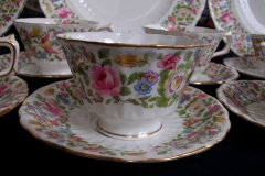 ROYAL CROWN DERBY- COTSWOLD #A1010- CUP & SAUCER    .....   https://www.jaapiesfinechinastore.com