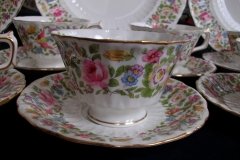 ROYAL CROWN DERBY- COTSWOLD #A1010- CUP & SAUCER    .....   http://jaapiesfinechinastore.com