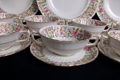 ROYAL CROWN DERBY- COTSWOLD #A1010- SOUP BOWL  & SAUCER    .....   https://www.jaapiesfinechinastore.com