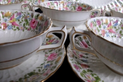 ROYAL CROWN DERBY- COTSWOLD #A1010- SOUP BOWL  & SAUCER    .....   https://www.jaapiesfinechinastore.com