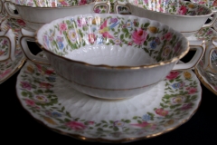 ROYAL CROWN DERBY- COTSWOLD #A1010- SOUP BOWL  & SAUCER    .....   https://www.jaapiesfinechinastore.com