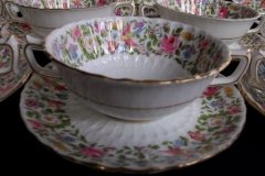 ROYAL CROWN DERBY- COTSWOLD #A1010- SOUP BOWL  & SAUCER    .....   http://jaapiesfinechinastore.com