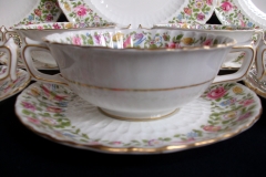 ROYAL CROWN DERBY- COTSWOLD #A1010- SOUP BOWL  & SAUCER    .....   https://www.jaapiesfinechinastore.com