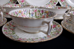 ROYAL CROWN DERBY- COTSWOLD #A1010- SOUP BOWL  & SAUCER    .....   https://www.jaapiesfinechinastore.com