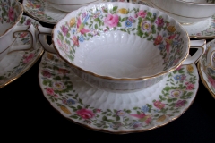 ROYAL CROWN DERBY- COTSWOLD #A1010- SOUP BOWL  & SAUCER    .....   https://www.jaapiesfinechinastore.com