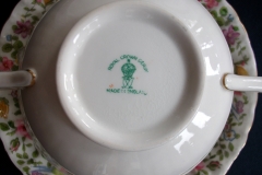 ROYAL CROWN DERBY- COTSWOLD #A1010- SOUP BOWL  & SAUCER    .....   https://www.jaapiesfinechinastore.com