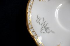 ROYAL CROWN DERBY- ROYAL AQUA FLORAL A1186- CUP & SAUCER   .....   http://jaapiesfinechinastore.com