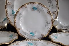 ROYAL CROWN DERBY- ROYAL AQUA FLORAL A1186-  BREAD & BUTTER PLATE   .....http://jaapiesfinechinastore.com