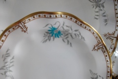 ROYAL CROWN DERBY- ROYAL AQUA FLORAL A1186-  BREAD & BUTTER PLATE   .....https://www.jaapiesfinechinastore.com