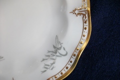 ROYAL CROWN DERBY- ROYAL AQUA FLORAL A1186-  BREAD & BUTTER PLATE   .....https://www.jaapiesfinechinastore.com