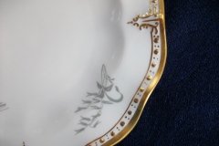 ROYAL CROWN DERBY- ROYAL AQUA FLORAL A1186-  BREAD & BUTTER PLATE   .....http://jaapiesfinechinastore.com