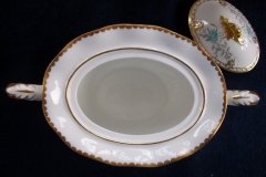 ROYAL CROWN DERBY- ROYAL AQUA FLORAL A1186- COVERED SUGAR BOWL  .....   http://jaapiesfinechinastore.com