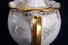 ROYAL CROWN DERBY- ROYAL AQUA FLORAL A1186- COVERED SUGAR BOWL  .....   http://jaapiesfinechinastore.com