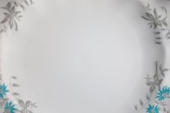 ROYAL CROWN DERBY- ROYAL AQUA FLORAL A1186- DINNER PLATE   .....http://jaapiesfinechinastore.com