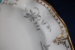 ROYAL CROWN DERBY- ROYAL AQUA FLORAL A1186- DINNER PLATE   .....https://www.jaapiesfinechinastore.com