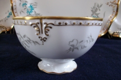 ROYAL CROWN DERBY- ROYAL AQUA FLORAL A1186-  OPEN SUGAR BOWL  .....   https://www.jaapiesfinechinastore.com